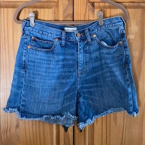Madewell High Rise Denim Shorts